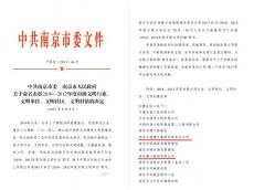 南京完美平台官网登录集团喜获2010-2012年度南京市文明单位