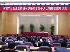 南京完美平台官网登录集团党委出席江苏省非公企业党组织书记学习贯彻十八大精神示范培训班
